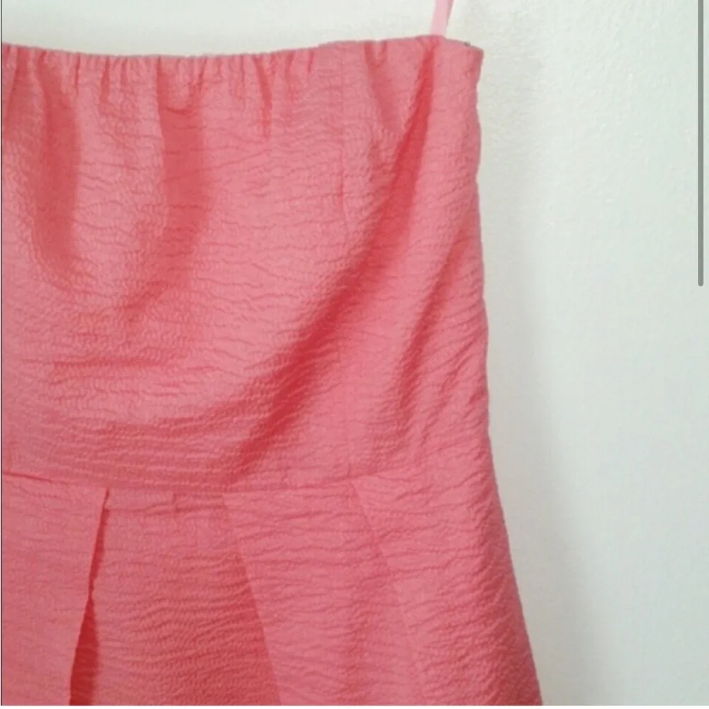 JCrew Pink Strapless Timeless Midlength Dress - Picture 3 of 4
